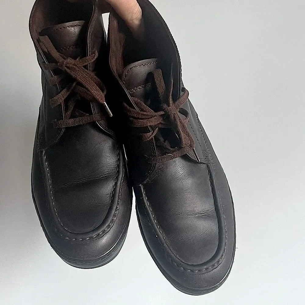 Tod's Brown Leather Lace Up Chelsea Boots Size Men’s 6.5 US